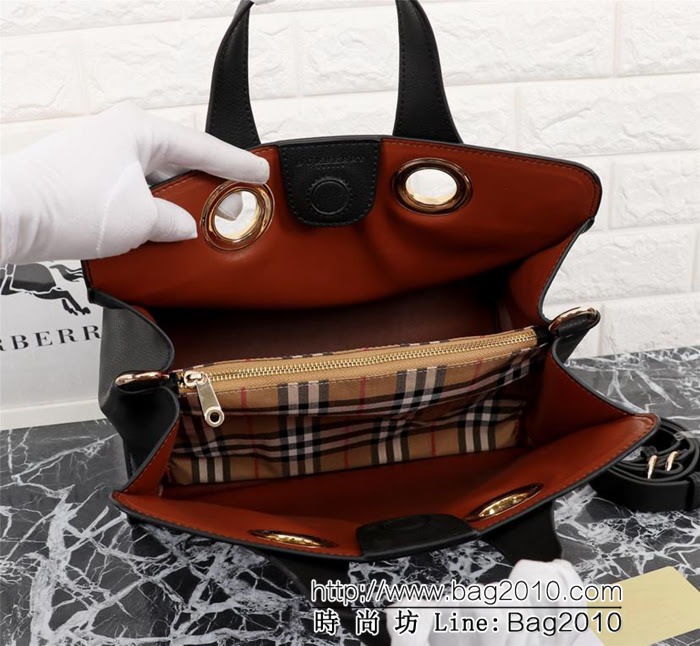 BURBERRY巴寶莉 皮革托特包 品牌壓花徽章 奪目孔眼元素 手拿或肩背 6688  Bhq1244